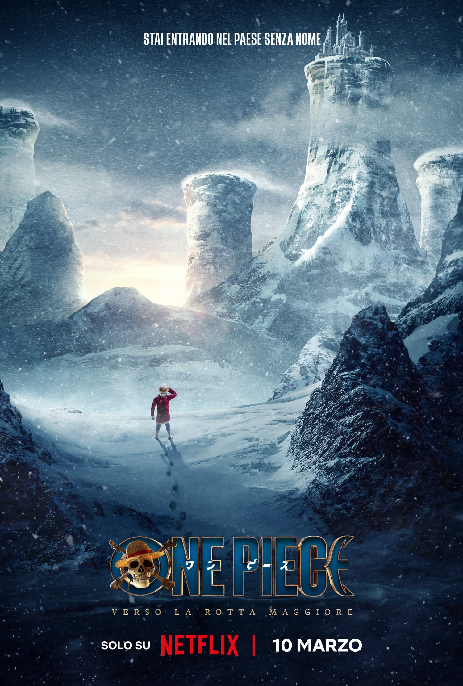 One piece: verso la rotta maggiore dal 10 marzo solo su netflix One piece 2 poster