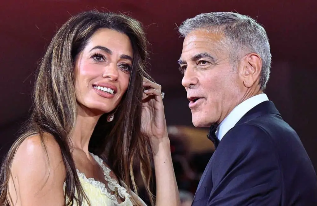 George clooney addio baci set