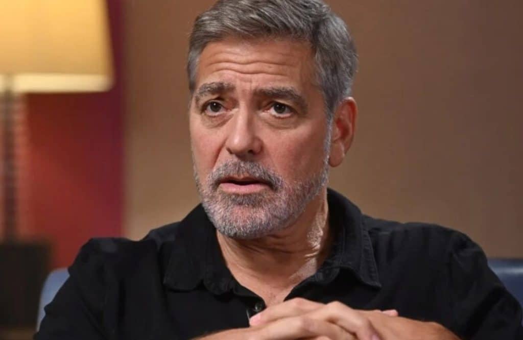 George clooney cambiamento baci set