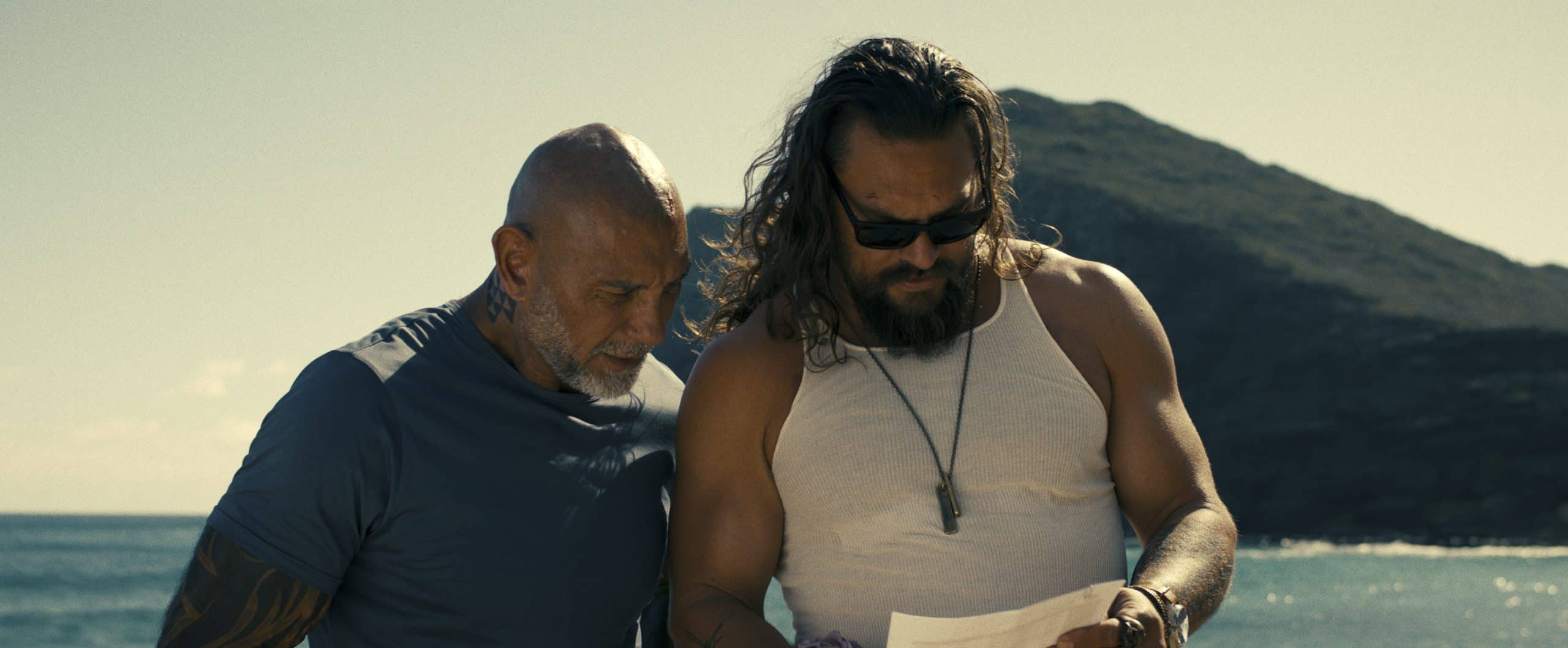 Fratelli demolitori: le prime immagini del film con jason momoa e dave bautista