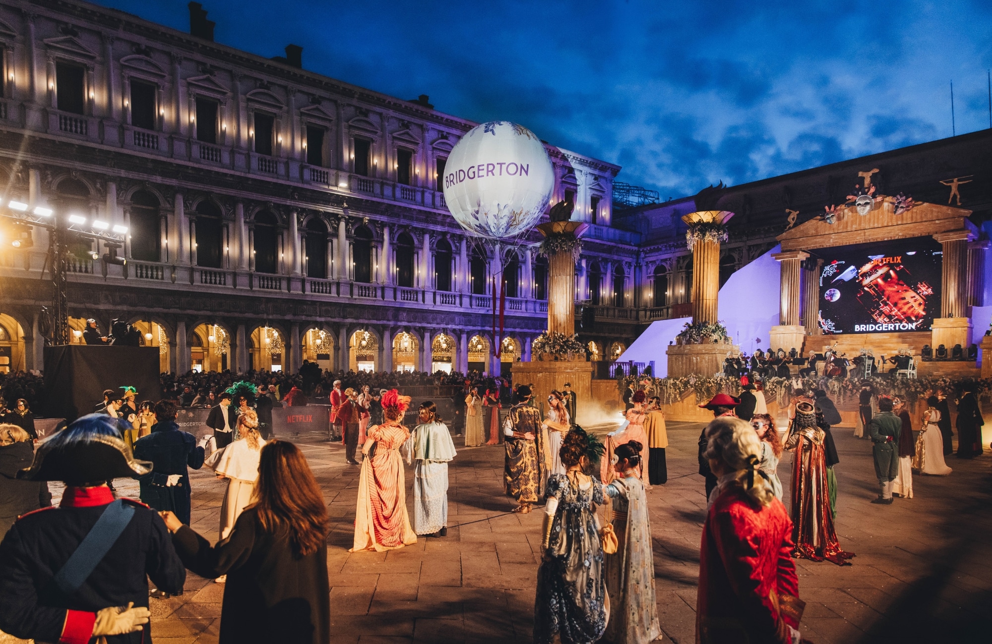 Bridgerton, l’evento sensazionale a venezia per celebrare il debutto della quarta stagione