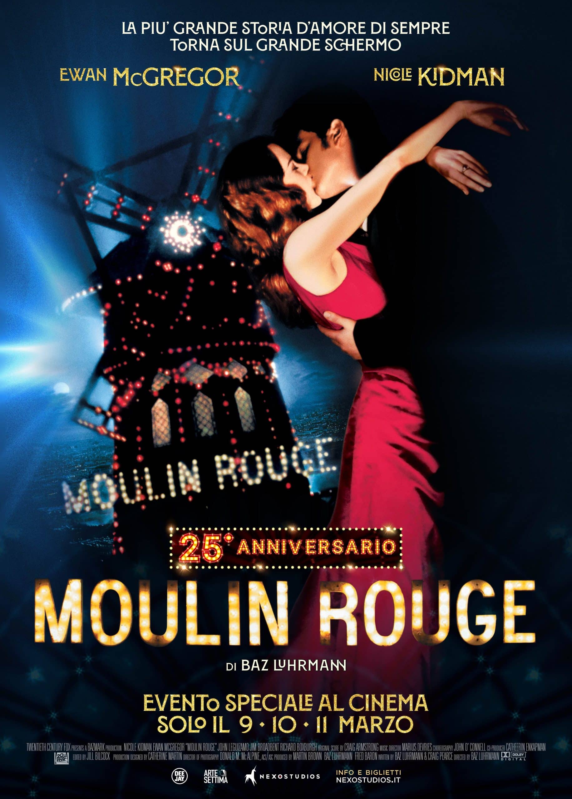 Moulin rouge! Compie 25 anni e torna al cinema