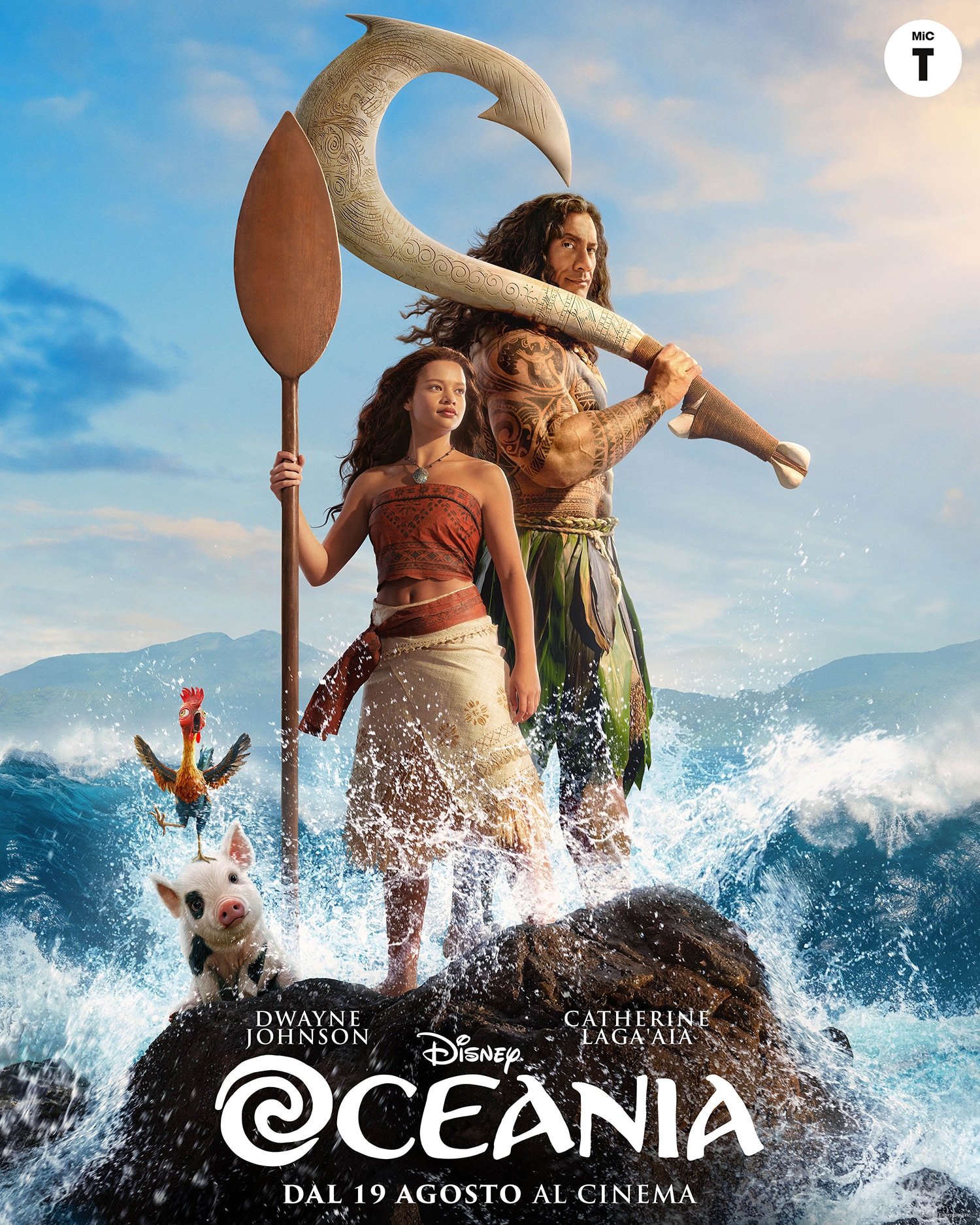 La prossima settimana al cinema Oceania live-action uscita Italia