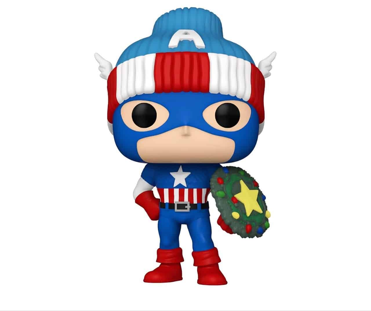 Funko pop, capitan america marvel holiday in offerta amazon