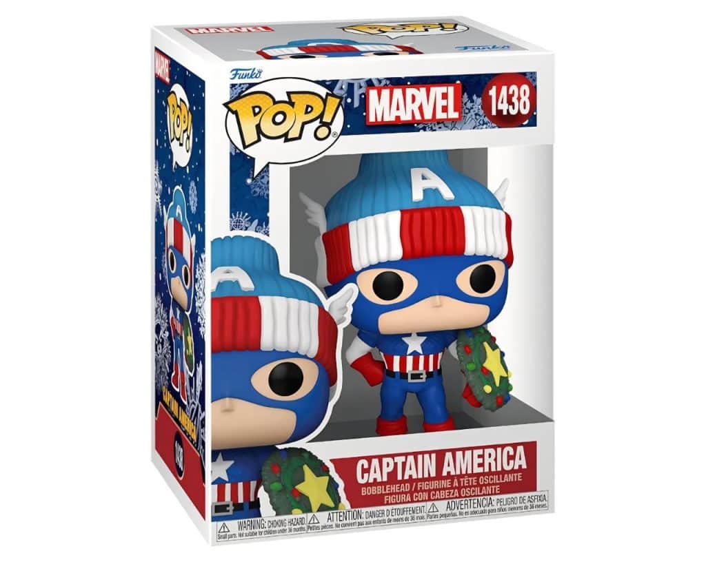 Funko Pop, Capitan America Marvel Holiday in offerta Amazon
