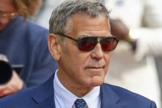 George Clooney alla Mostra del Cinema di Venezia, dove riceverà il Leone d'Oro alla carriera