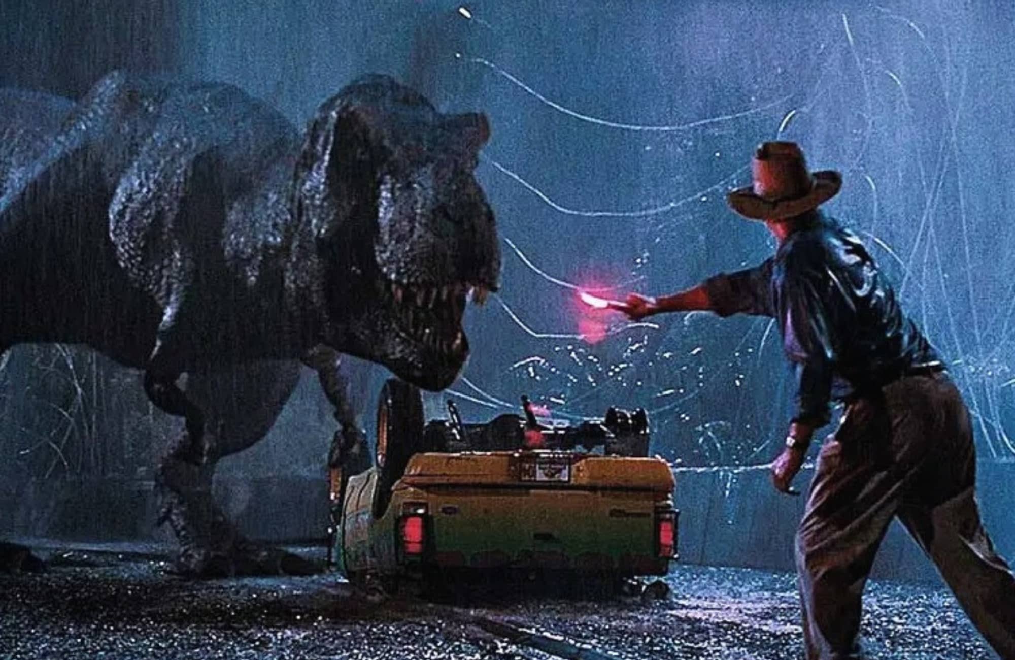 Jurassic park, finale spiegato: perché il t-rex li salva
