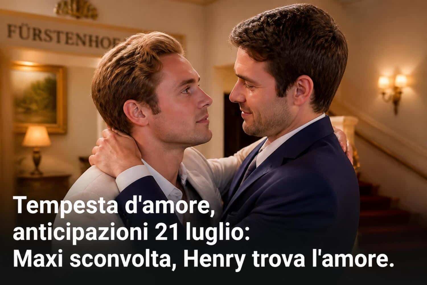 Maxi saalfeld e henry sydow in tempesta d'amore