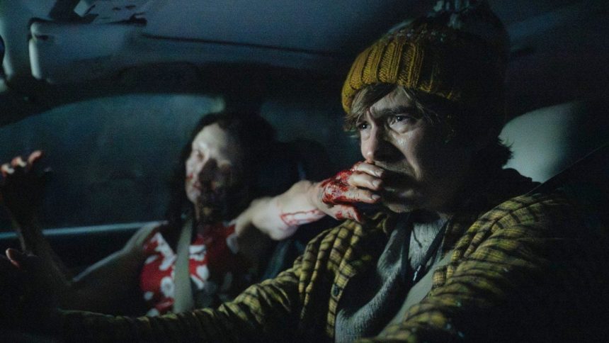 Austin Abrams nei panni di Bryan nel film Resident Evil 2026 diretto da Zach Cregger