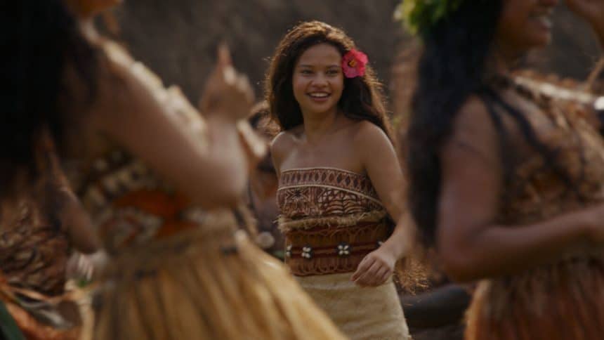 Catherine Laga'aia e Dwayne Johnson in Oceania live action, primo al box office italiano
