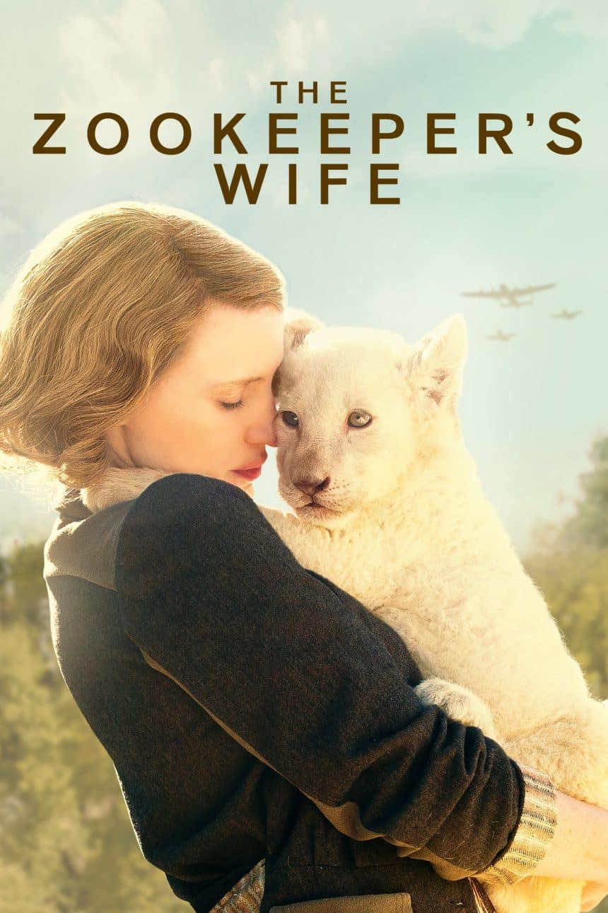 La signora dello zoo di Varsavia - locandina del film
