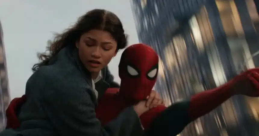 Tom Holland nei panni di Spider-Man nel film Marvel Spider-Man Brand New Day