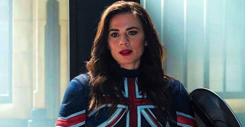Hayley Atwell nei panni di Peggy Carter e Captain Carter nell'universo cinematografico Marvel