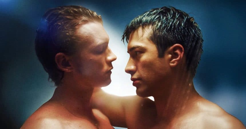 Hudson Williams e Connor Storrie nei ruoli di Shane e Ilya nella serie Heated Rivalry