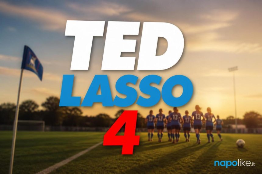 Jason Sudeikis nei panni di Ted Lasso nella quarta stagione della serie Apple TV