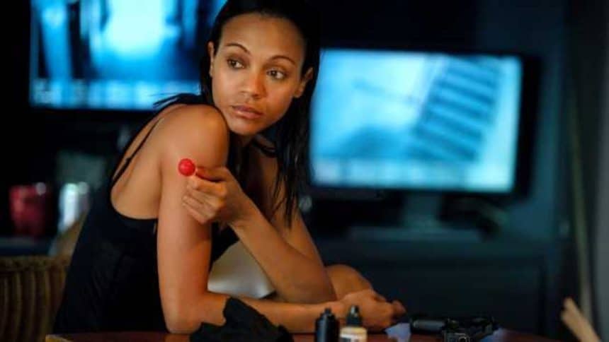 Colombiana finale, cataleya interpretata da zoe saldana