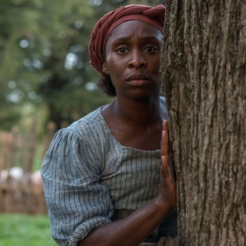 Cynthia erivo interpreta harriet tubman nel film harriet