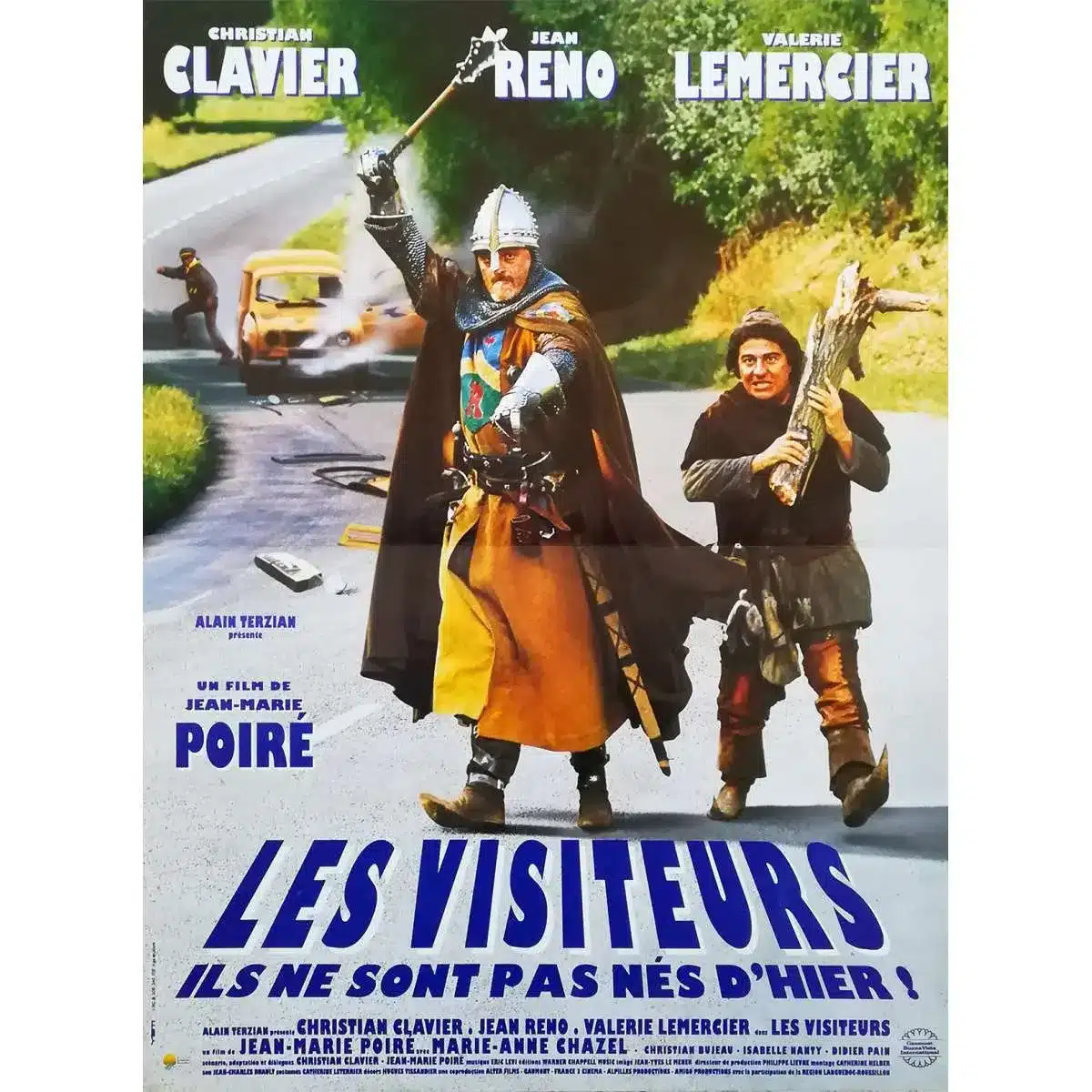 I visitatori finale spiegato: chi torna davvero nel medioevo? Poster del film i visitatori del 1993