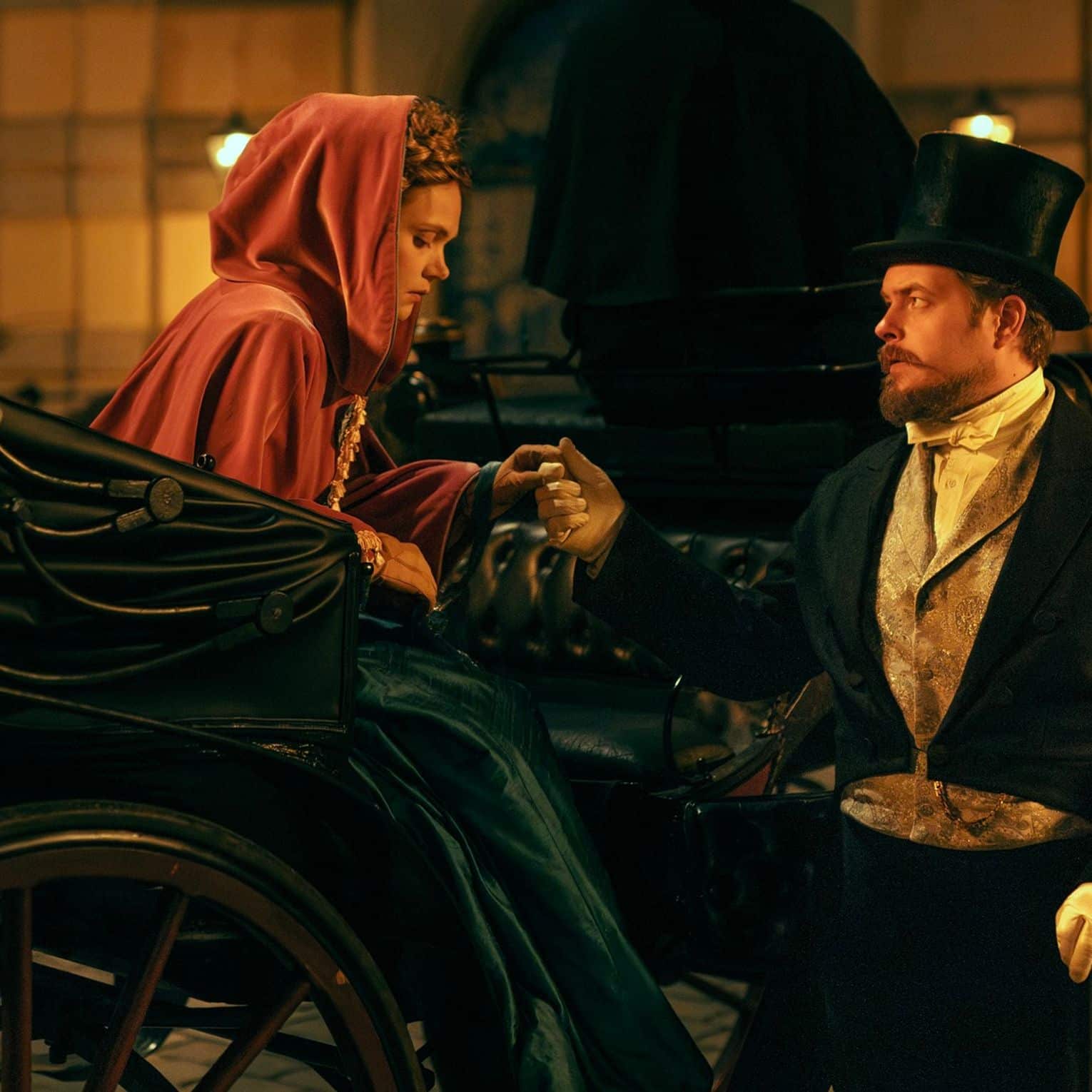 La bambola netflix scena in carrozza con wokulski e izabela