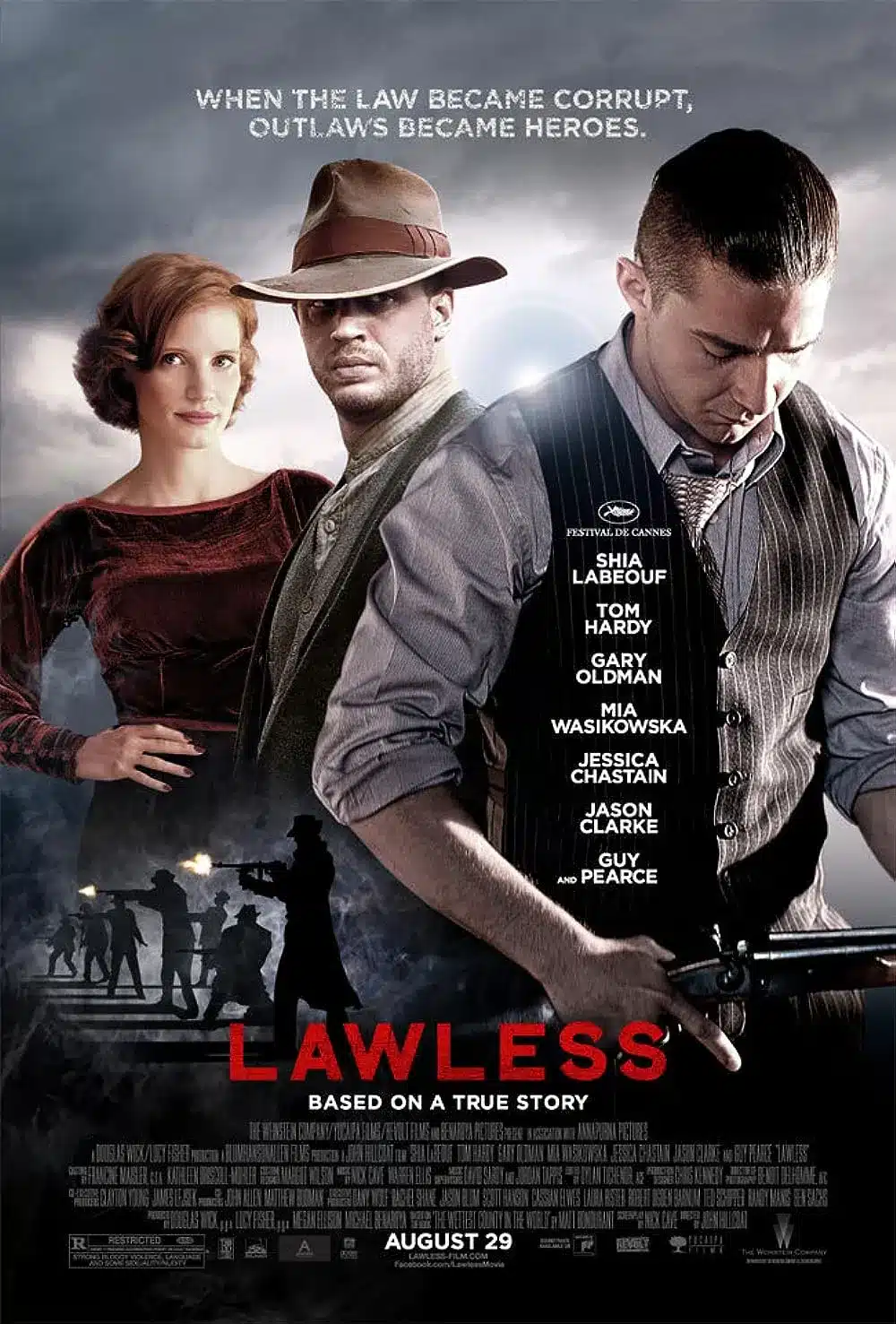Lawless film del 2012 con tom hardy e shia labeouf