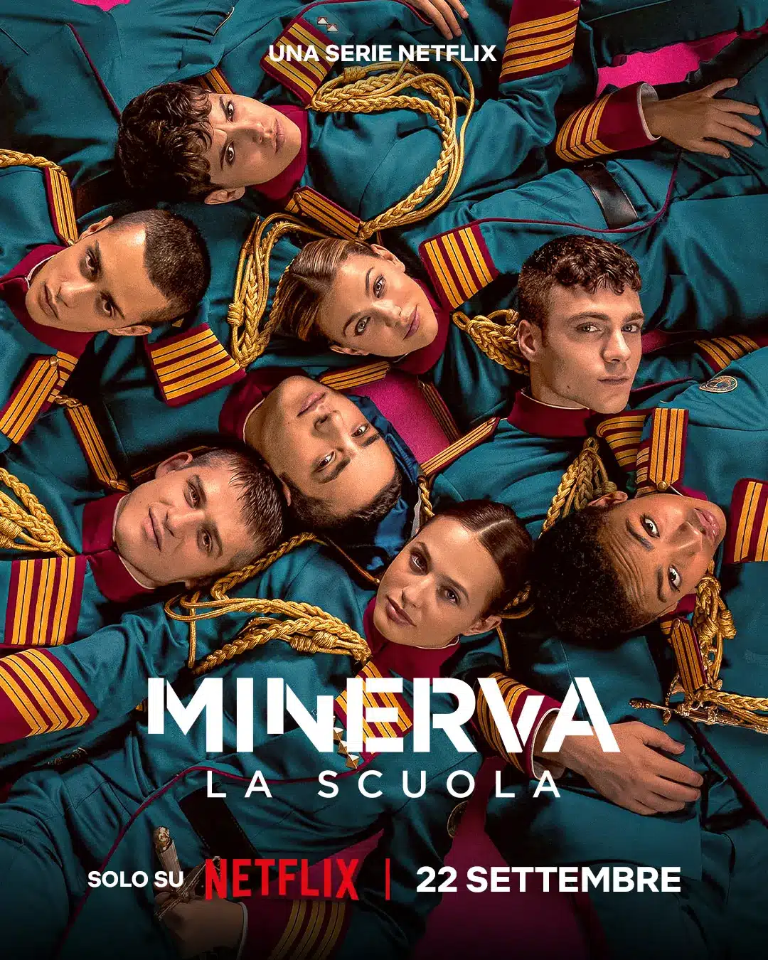 Minerva - la scuola: cosa succede tra rachele e pietro? Minerva - la scuola, poster ufficiale netflix