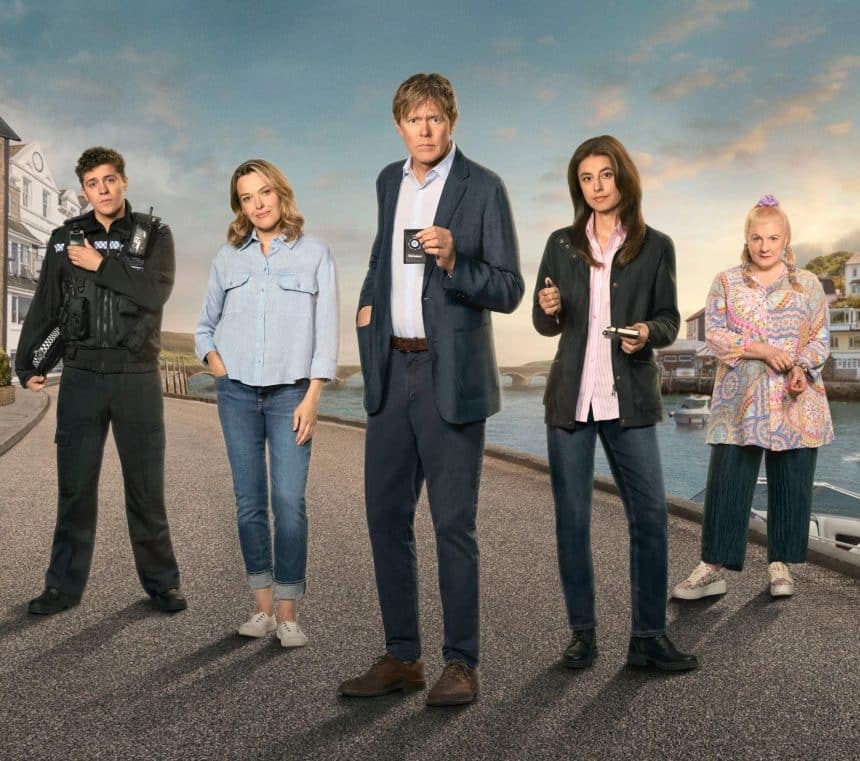 Kris marshall e sally bretton in oltre il paradiso ambientato a shipton abbott