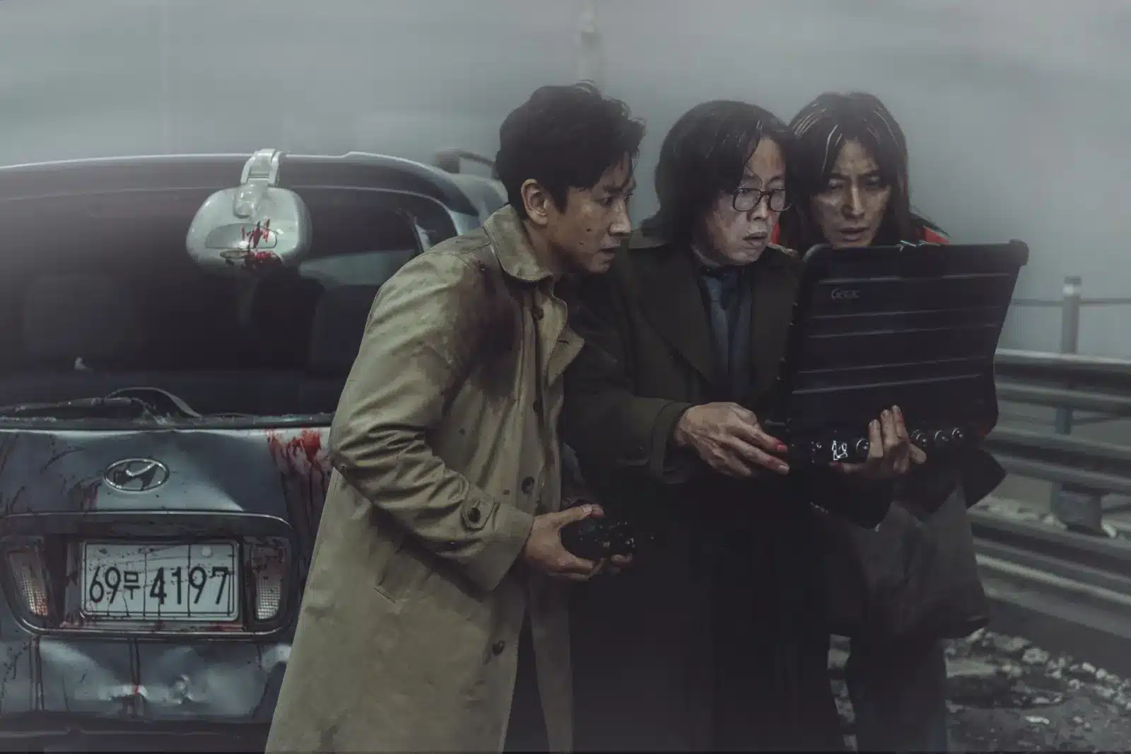 Project silence, jung-won e il dottor yang sul ponte