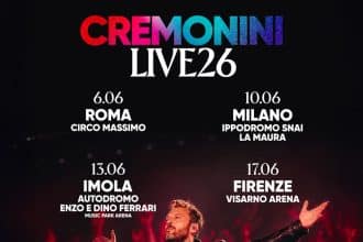 Cesare Cremonini Live26, concerto del 6 giugno 2026 al Circo Massimo