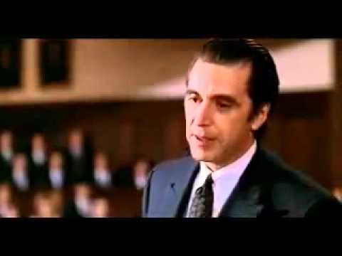 Frank slade nel discorso finale di scent of a woman