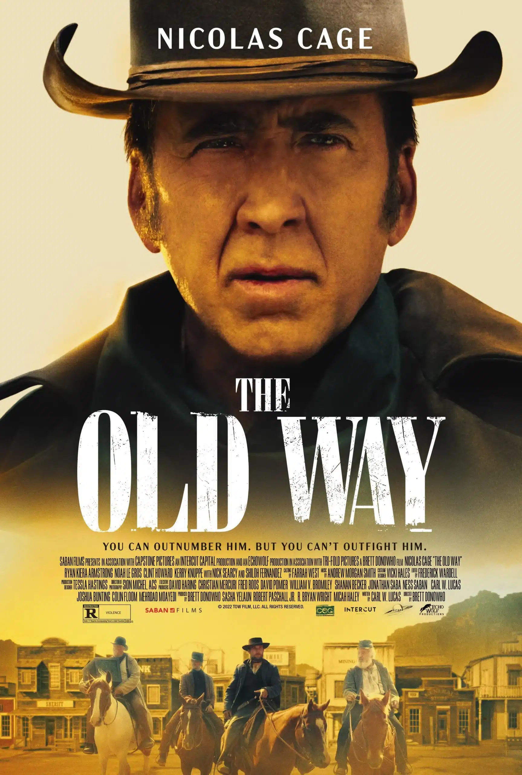 The old way poster con nicolas cage nei panni di colton briggs