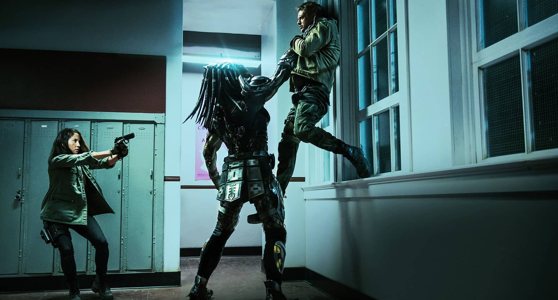 Boyd holbrook e olivia munn in the predator del 2018
