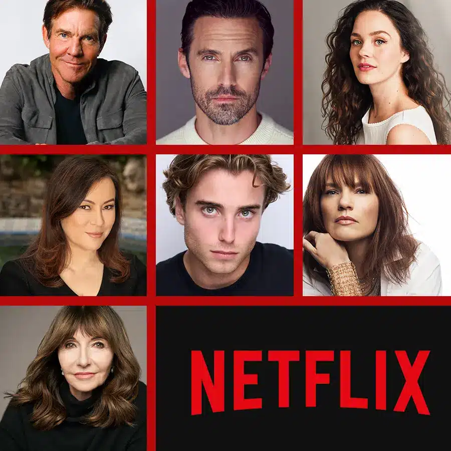 Cast del film netflix a dog's perfect christmas con dennis quaid milo ventimiglia e mary steenburgen