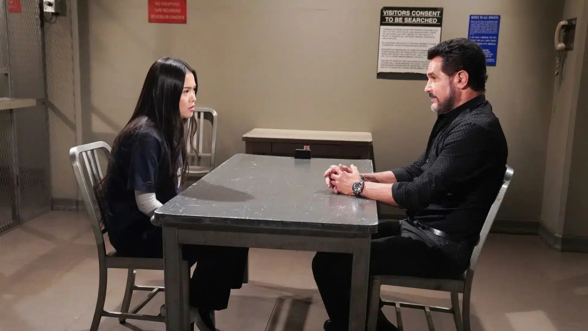 Lisa yamada e don diamont in una scena di beautiful