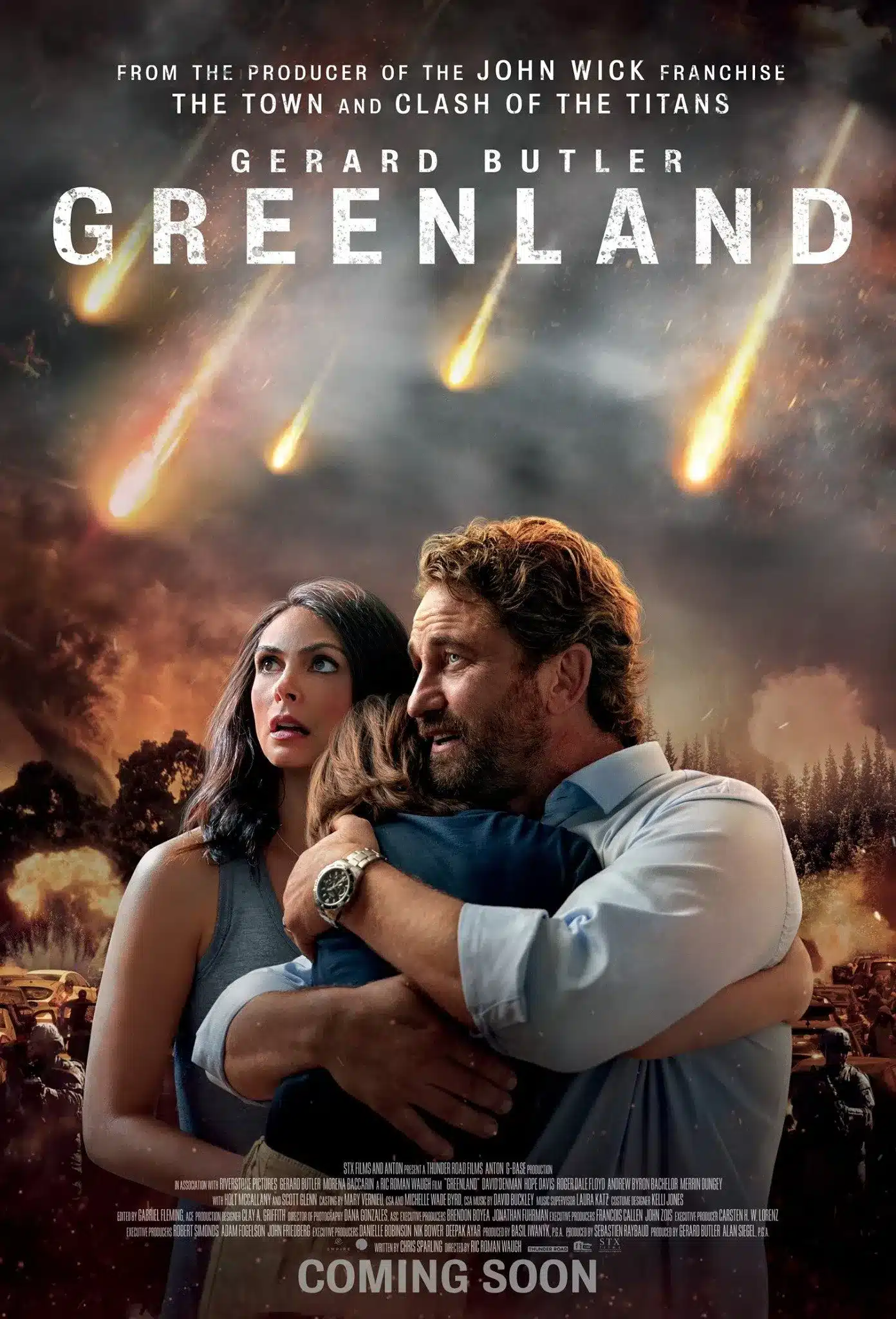 Greenland con gerard butler, morena baccarin e la famiglia garrity