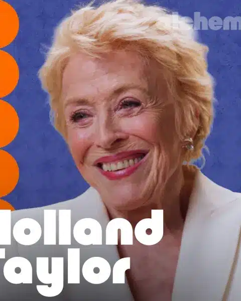 Holland taylor nell’immagine promozionale della sua intervista ad alchemy with anthony mason