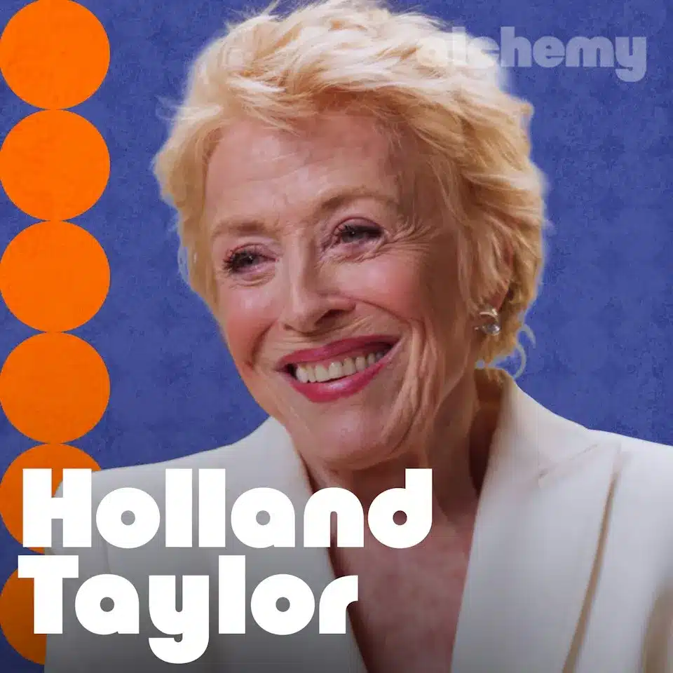Holland taylor nell’immagine promozionale della sua intervista ad alchemy with anthony mason