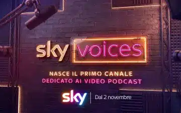 Immagine promozionale ufficiale di sky voices, il canale dedicato ai video podcast