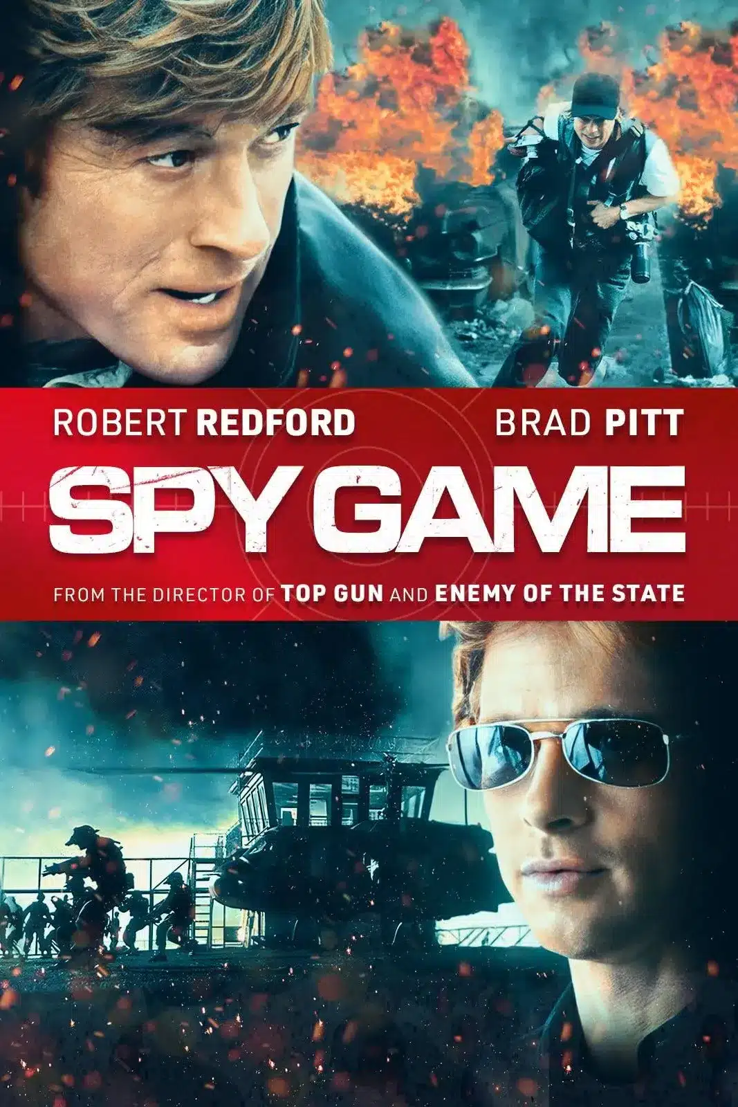 Spy game, poster del film con robert redford e brad pitt