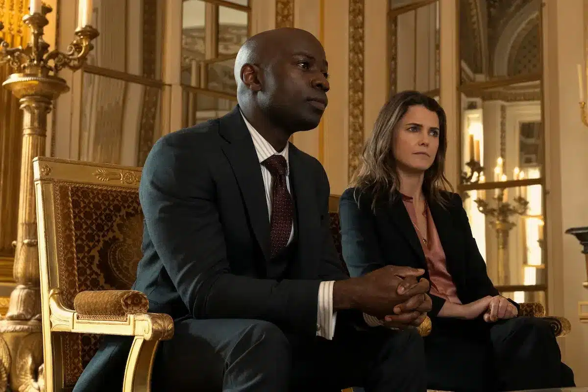 Austin dennison e kate wyler nella serie the diplomat