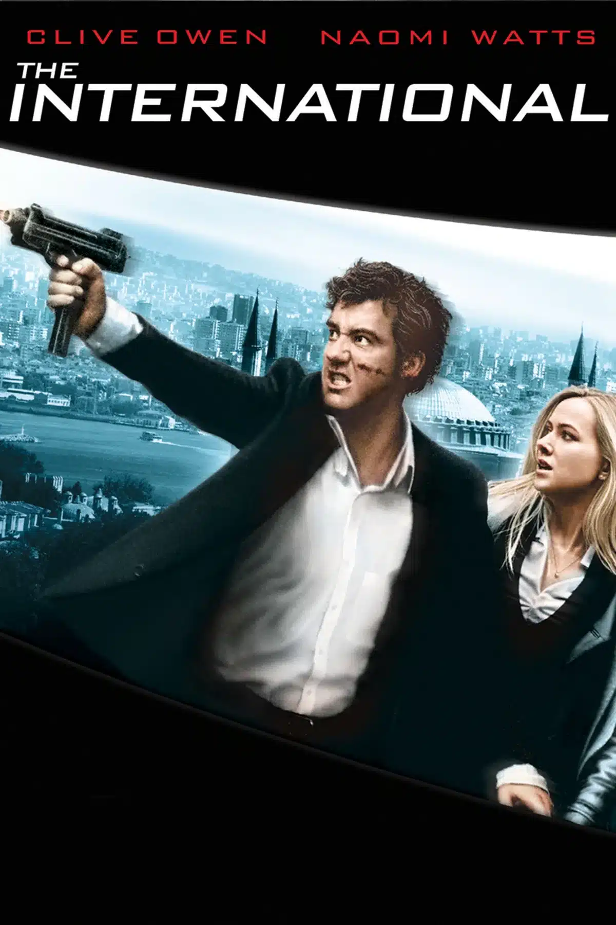 Locandina ufficiale di the international con clive owen e naomi watts