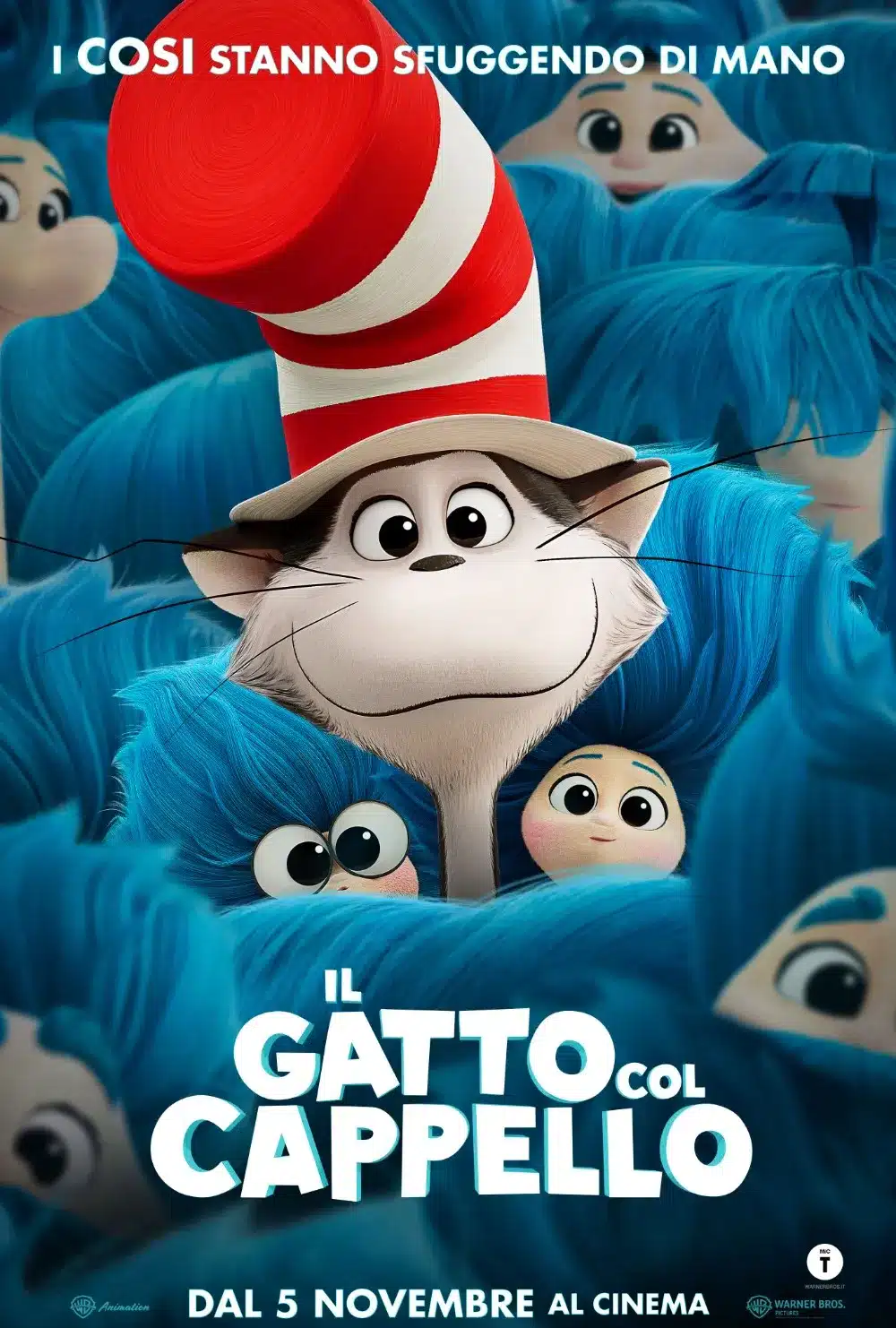 La prossima settimana al cinema Il gatto col cappello, locandina ufficiale del film in uscita il 5 novembre 2026