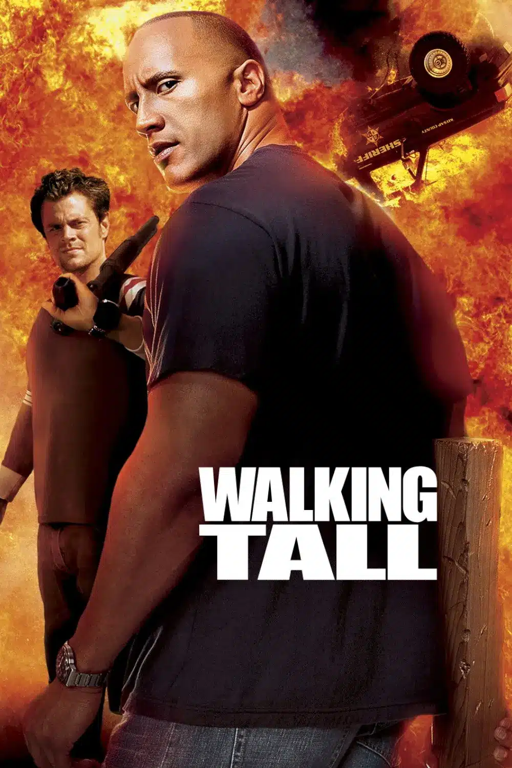 Locandina di walking tall (2004) con dwayne johnson